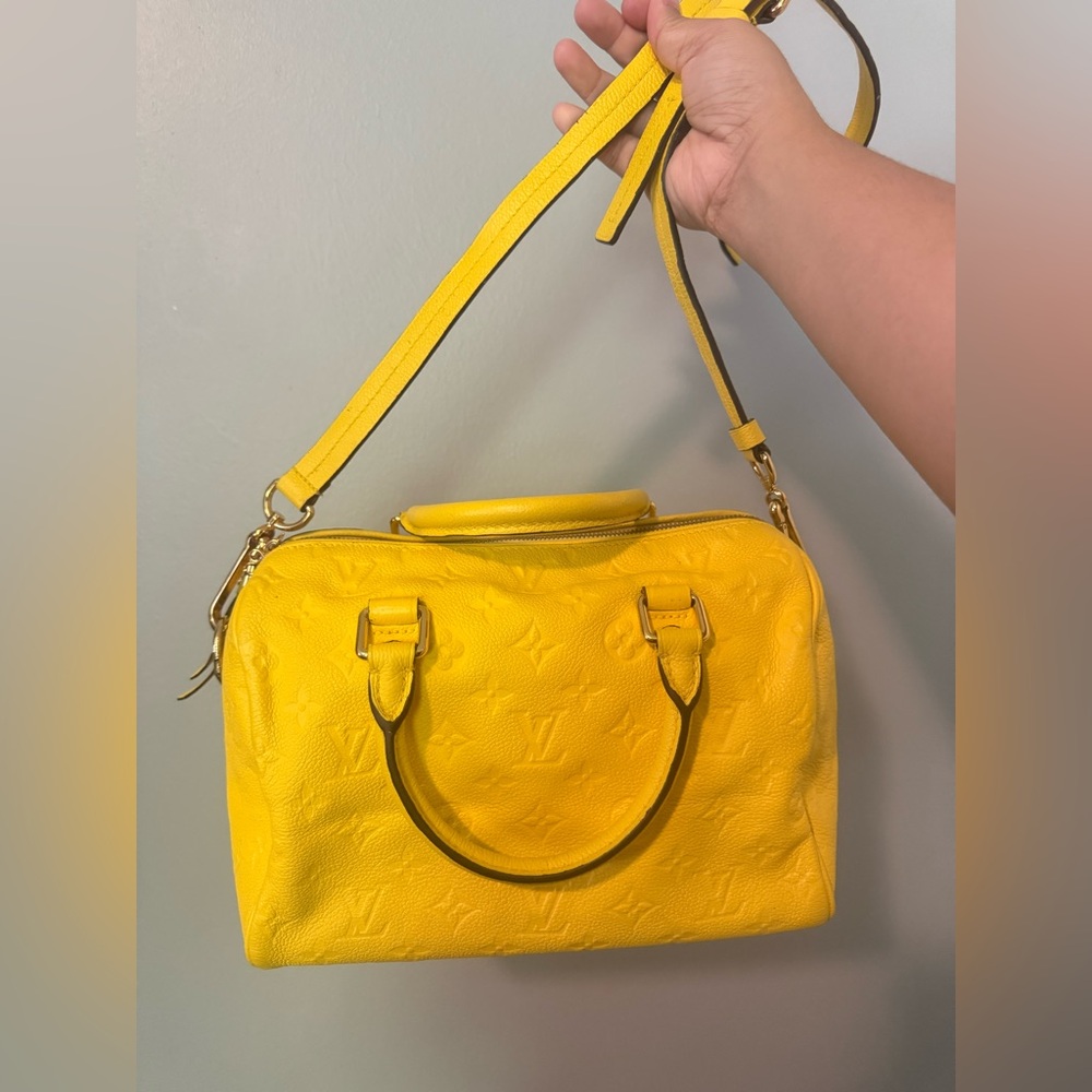 Louis Vuitton Empreinte Monogram Speedy Bandouliere 25 yellow (read description) - Picture 3 of 17